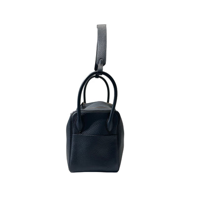 Used Hermès Caviar skin Lindy 26 Shoulder Bag Dark green GHW