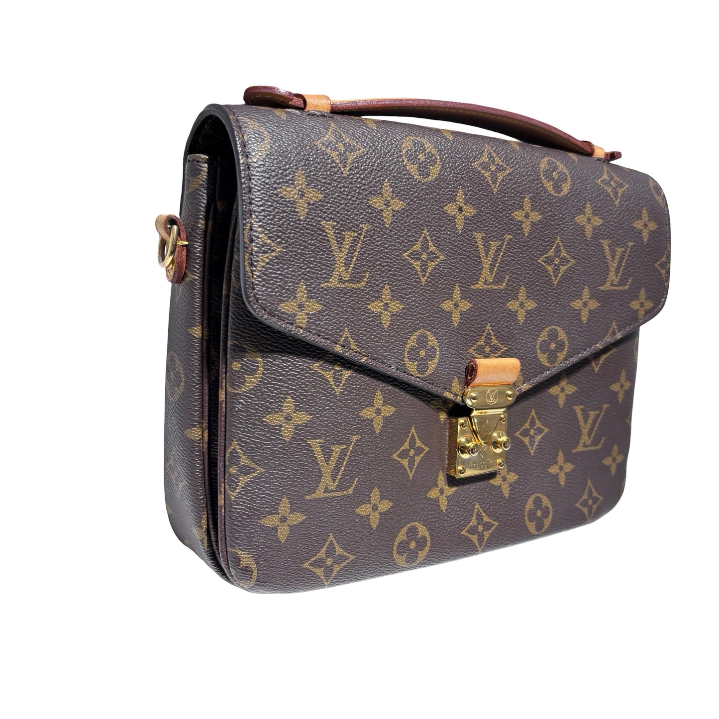 Used LOUIS VUITTON Monogram Canvas Pochette Métis Shoulder Bag Monogram Brown GHW