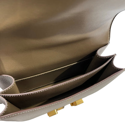 Used HERMES Epsom Constance Cross body bag Etoupe