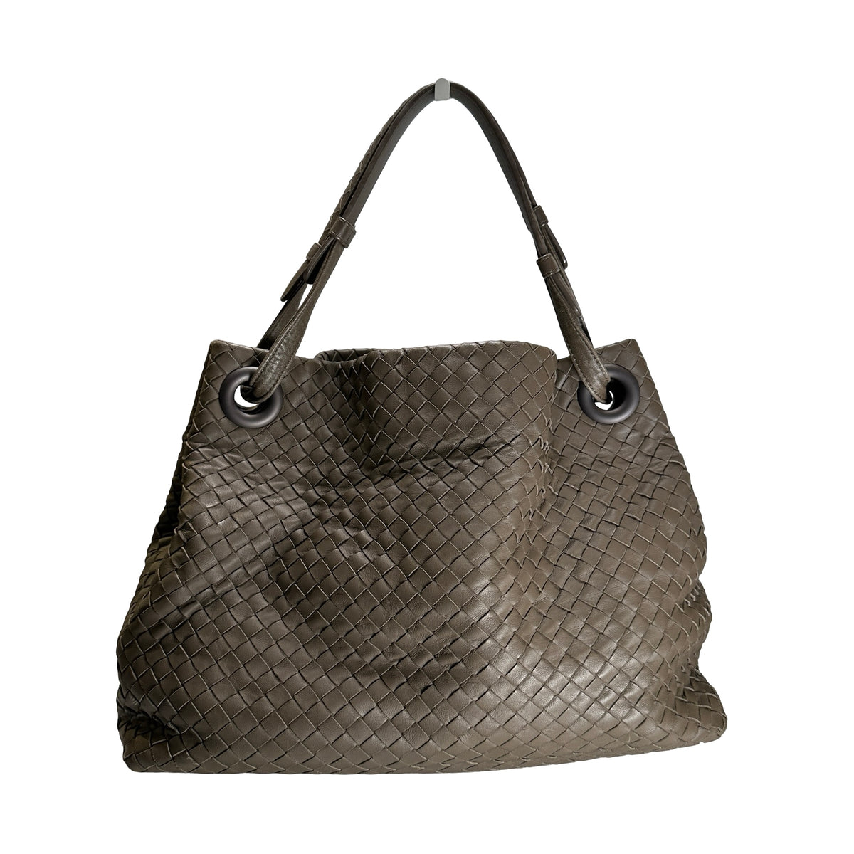 Used BOTTEGA VENETA Intrecciato Intrecciato Shoulder Bag Grey