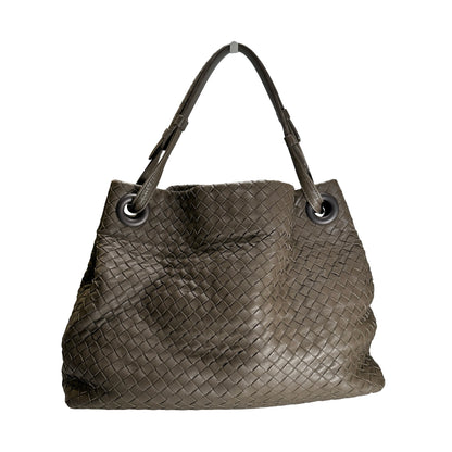 Used BOTTEGA VENETA Intrecciato Intrecciato Shoulder Bag Grey
