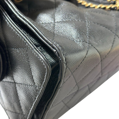 Used Chanel Mini 25 Shoulder Bag Black GHW