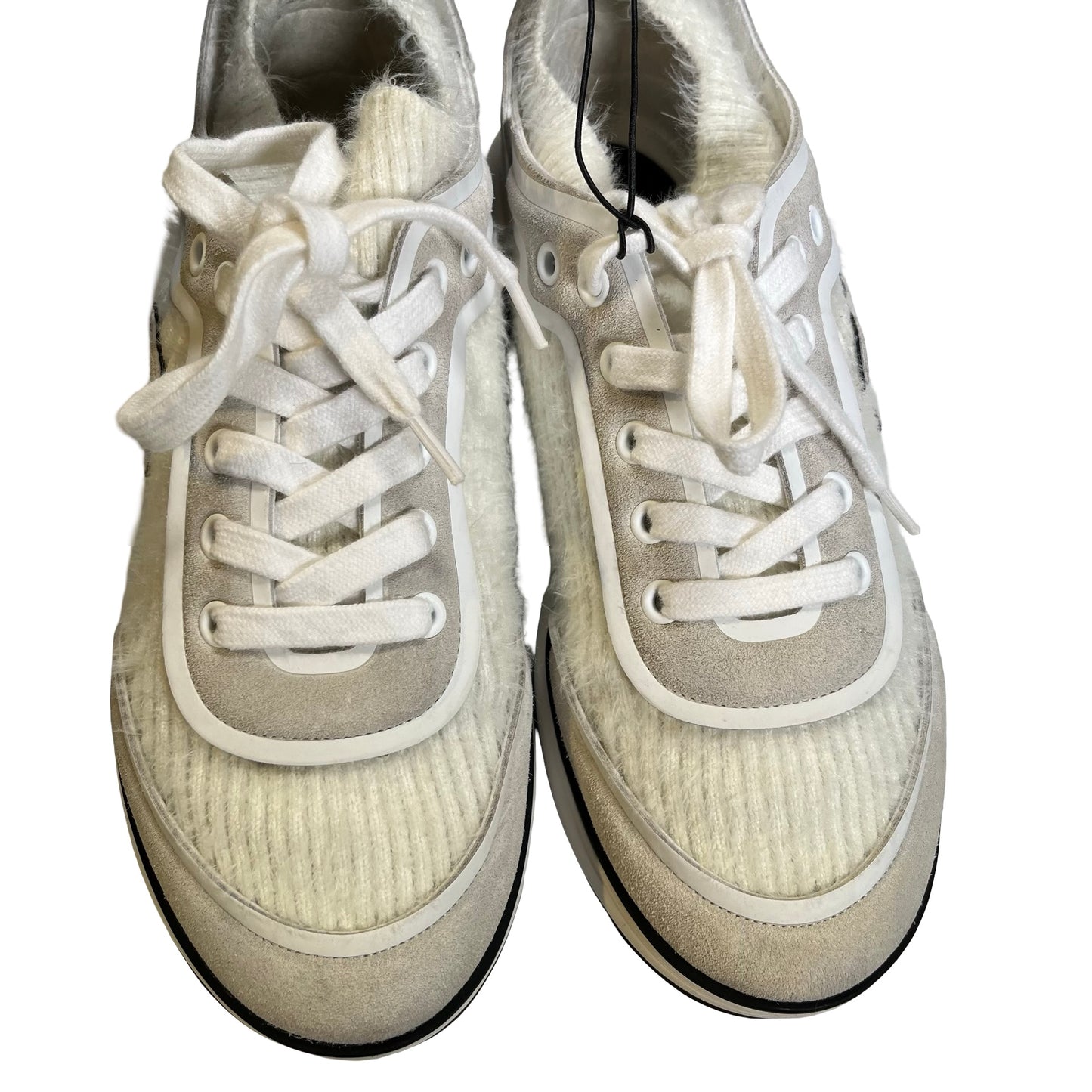 Used CHANEL Shoes Sneakers White Black