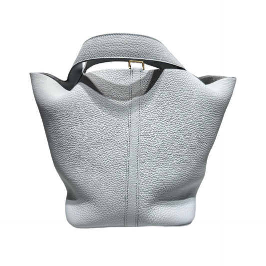 Unused HERMÈS Picotin 22 Handbag Blue GHW