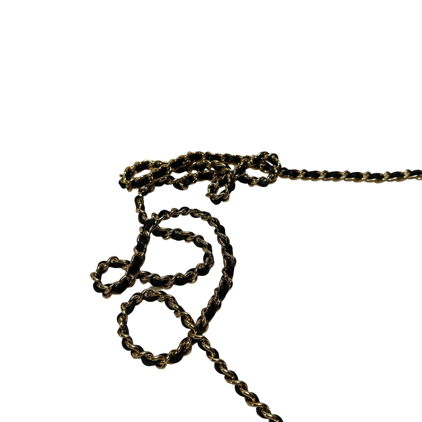 Brand New CHANEL Caviar Wallet on chain Wallet on chain Black，GHW