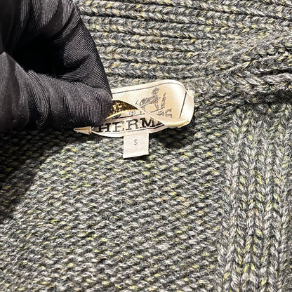 Used HERMES Knit Knit Cardigan Clothes Green