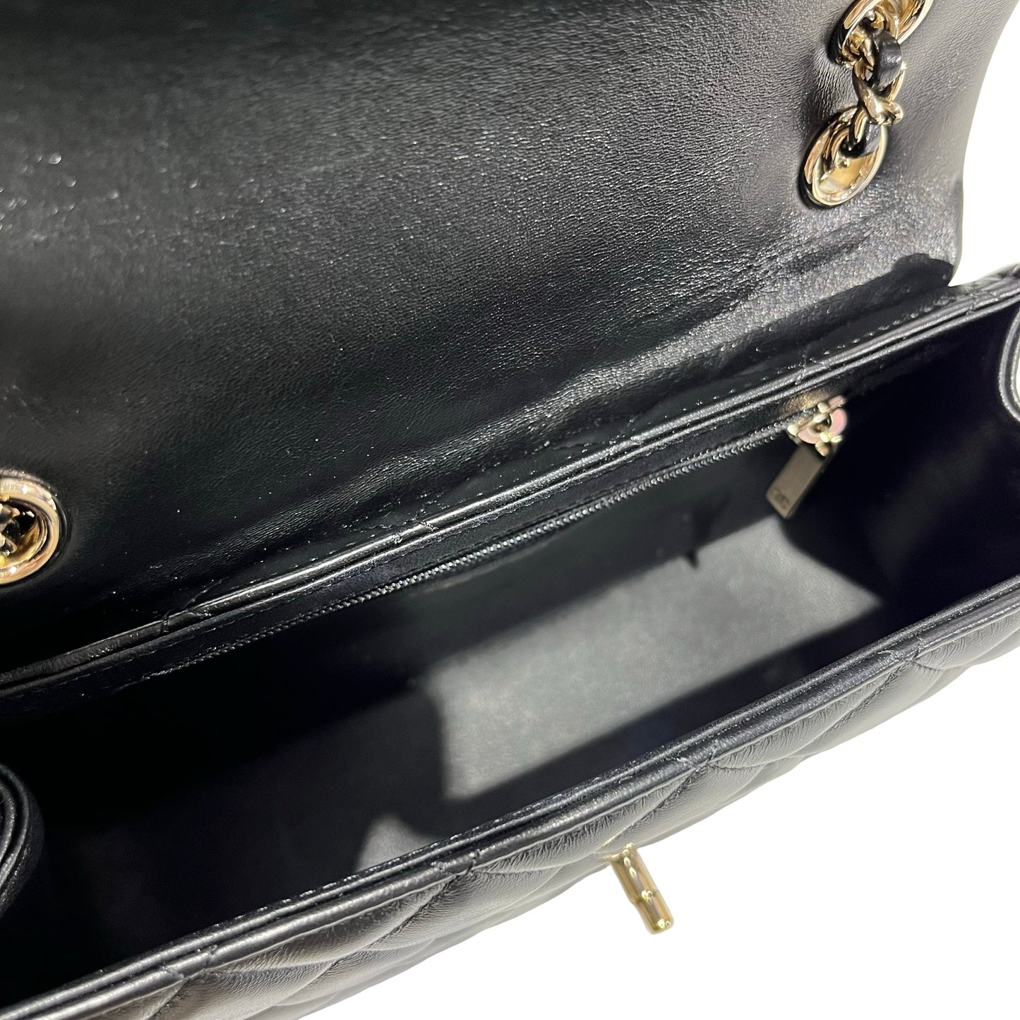 Used CHANEL Cross Body Bag Black GHW