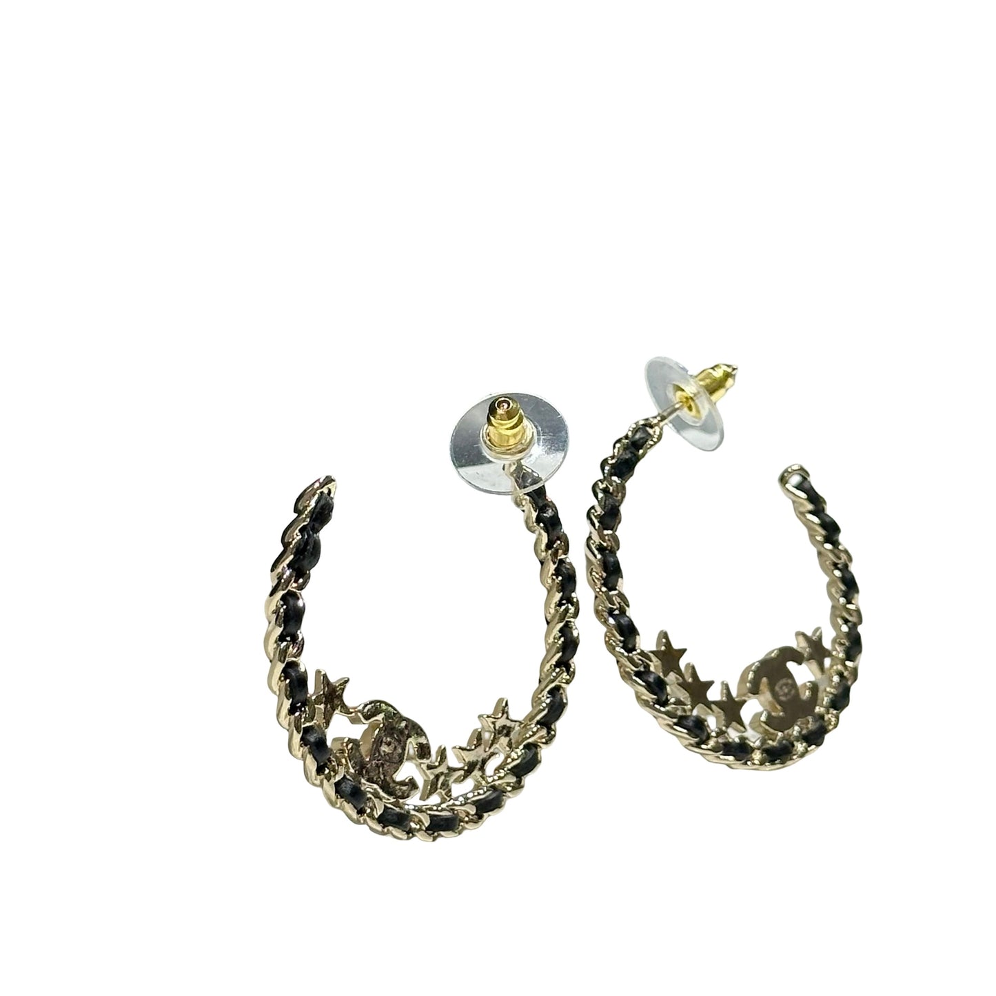 Unused CHANEL Earrings Gold