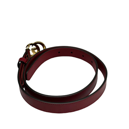 Unused GUCCI Belt Red GHW