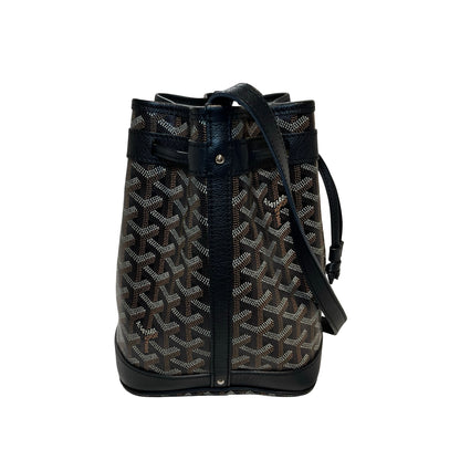 GOYARD Petit Flot Bucket Bag Black Brown PHW