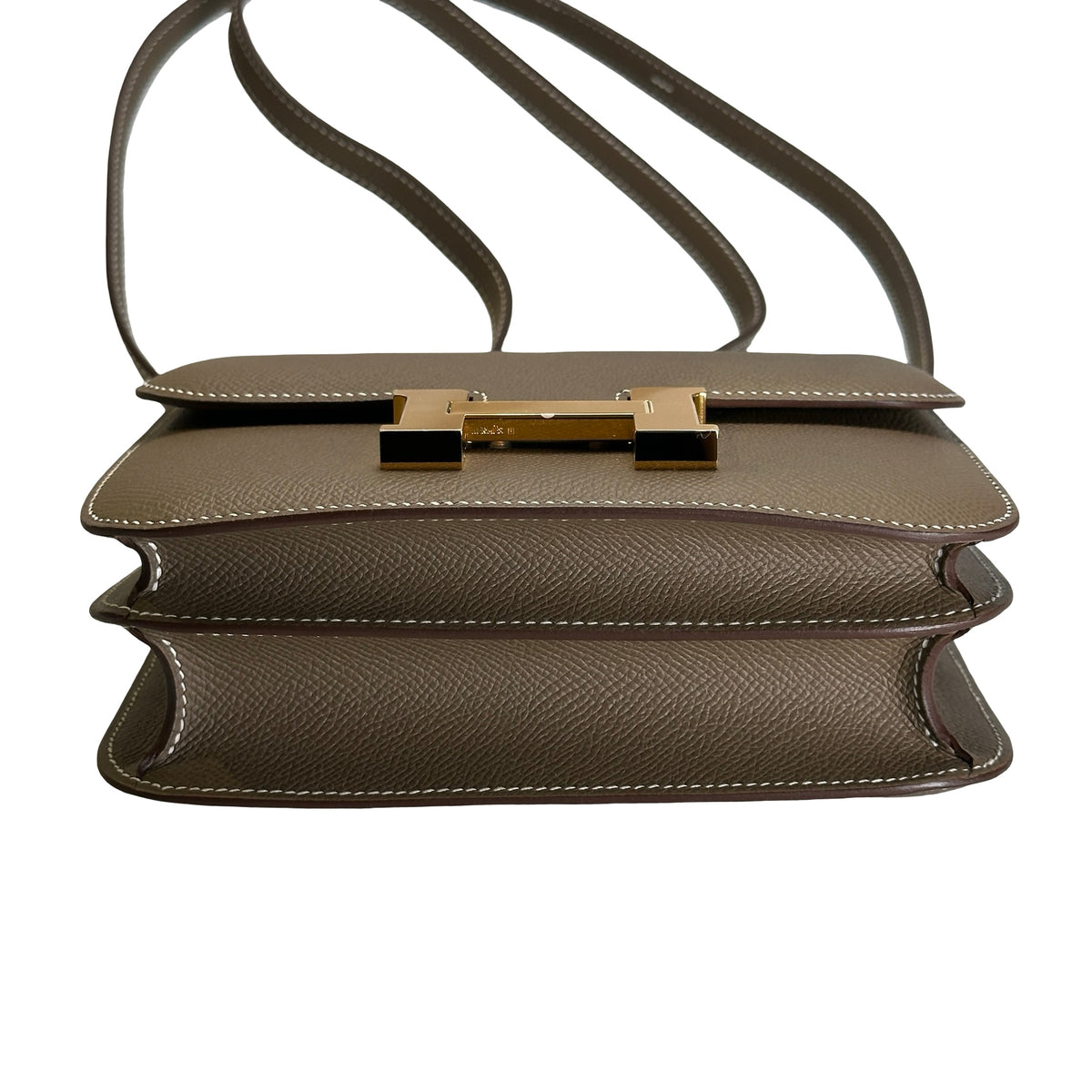 Brand New HERMES Epsom Leather Constance Shoulder Bag Etoupe
