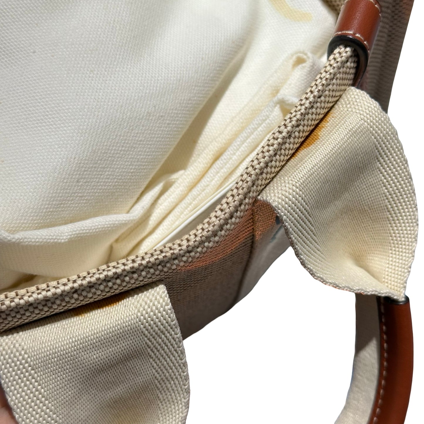 Used CHLOE Tote Bag White Brown