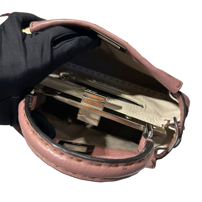 Used Fendi Peekaboo mini Shoulder Bag PHW Pink