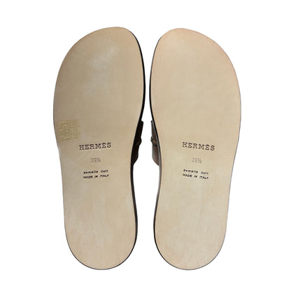 Unused HERMÈS Izmir sandal men’s Shoes Brown