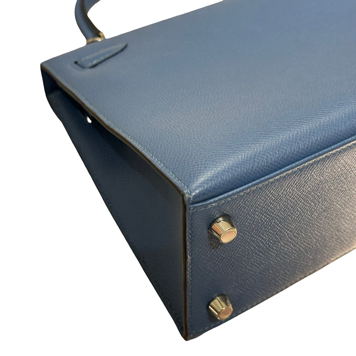 Used HERMÈS Kelly 25 Handbag Blue PHW