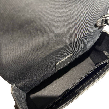 Used LOUIS VUITTON Taurillon Leather Steamer Wearable Wallet Cross Body Bag Black