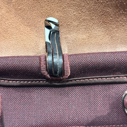 Used HERMÈS Canvas Herbag 31 Shoulder Bag Red PHW