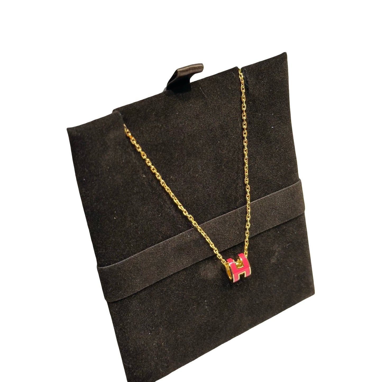 New HERMÈS Mini Pop H Neeklace Red