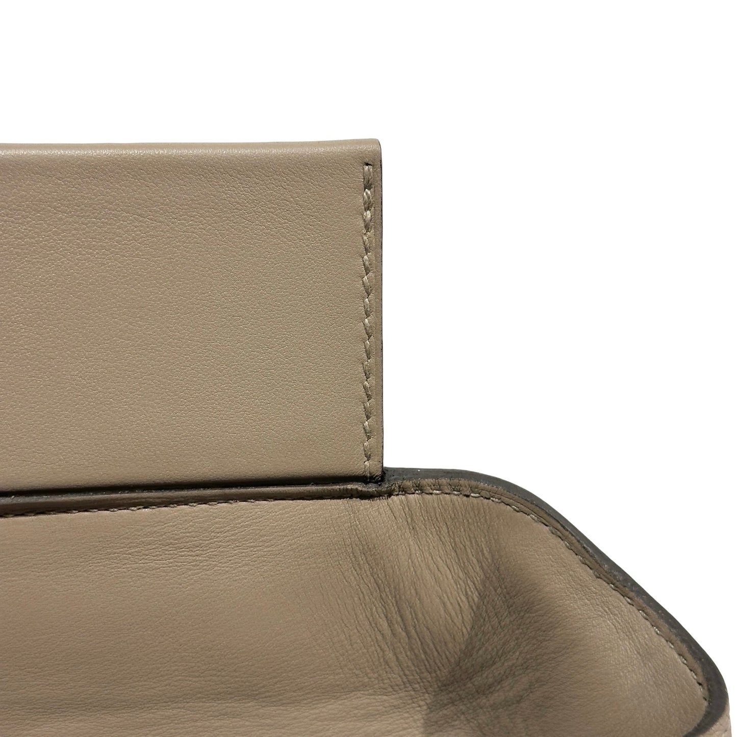 Used HERMES Taurillon Maurice Veau Swift 24/24 Handbag Gris Asphalte Gris