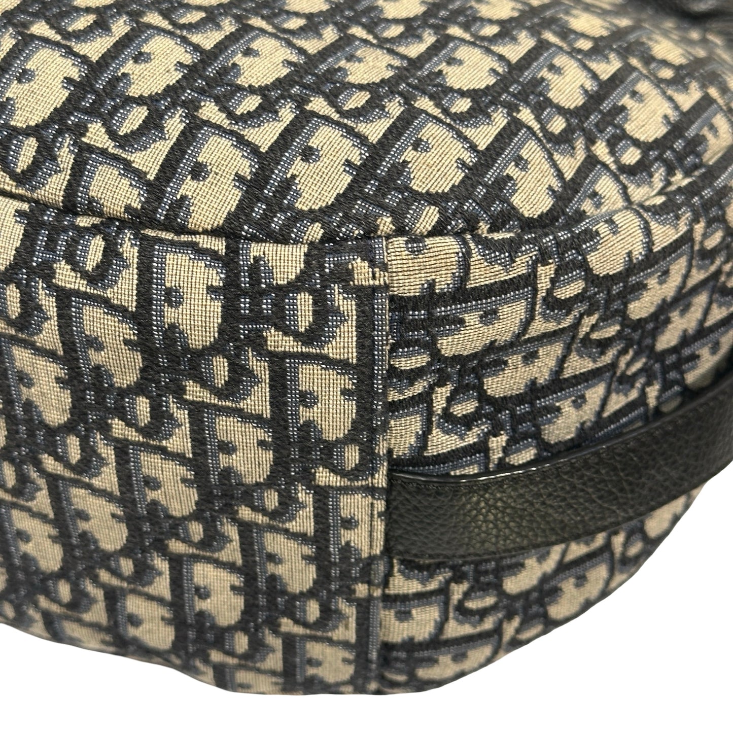 Used DIOR Canvas Oblique Saddle Messenger Bag GHW