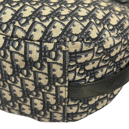 Used DIOR Canvas Oblique Saddle Messenger Bag GHW