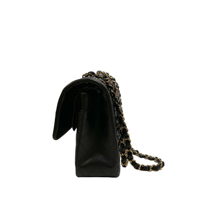 Used CHANEL Lambskin CF25 Shoulder Bag Black