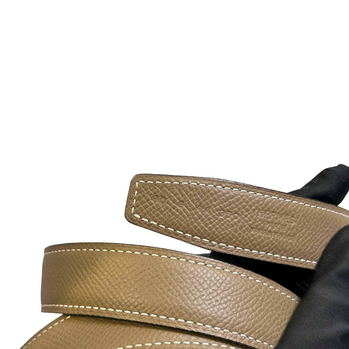 Used HERMES Solid Constance Belt Belt Etoupe GHW