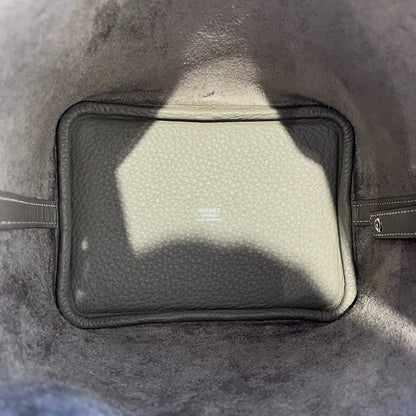 Unused HERMÈS Picotin 18 Tote Bag Etoupe (18) PHW