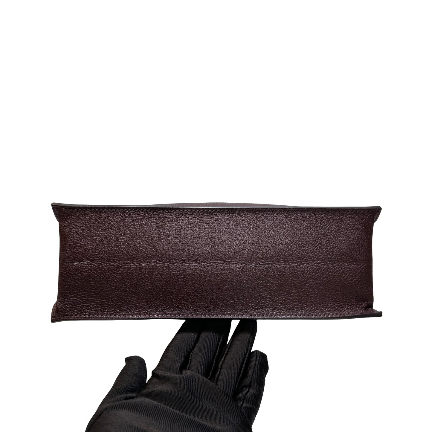 Used Hermès Clemence leather Kelly Danse Shoulder Bag Brown GHW
