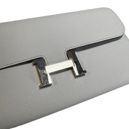 Used HERMES Epsom Constance to go Cross body bag Gris Platine PHW