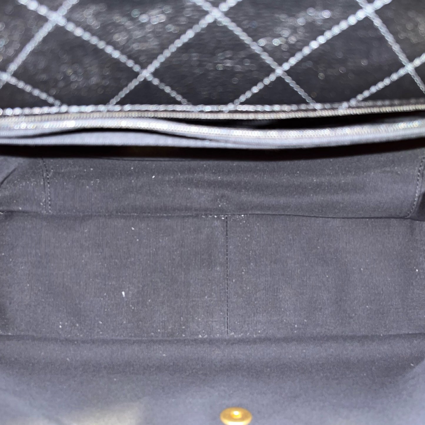 Used CHANEL Flap Shoulder Bag Black GHW