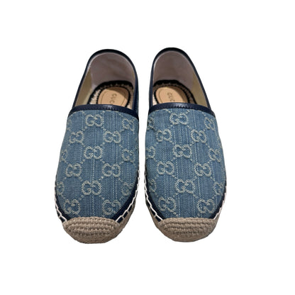 Used GUCCI DENIM SHOES Shoes Blue
