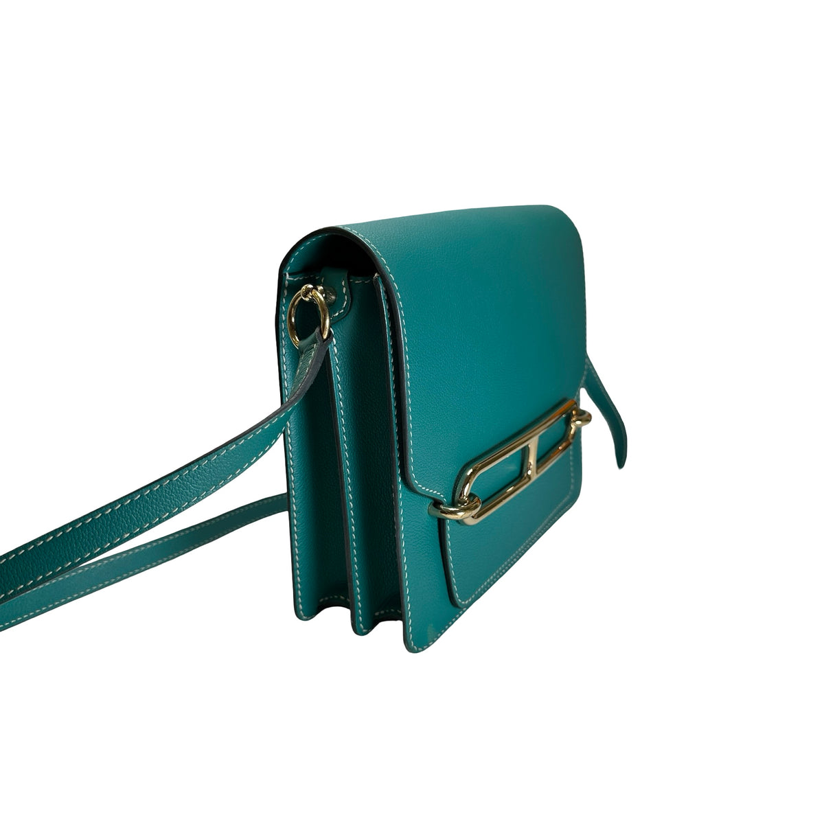 Used HERMES Epsom Roulis Shoulder Bag Green