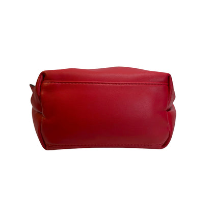 Used LONGCHAMP Leather Le Pliage Handbag Red