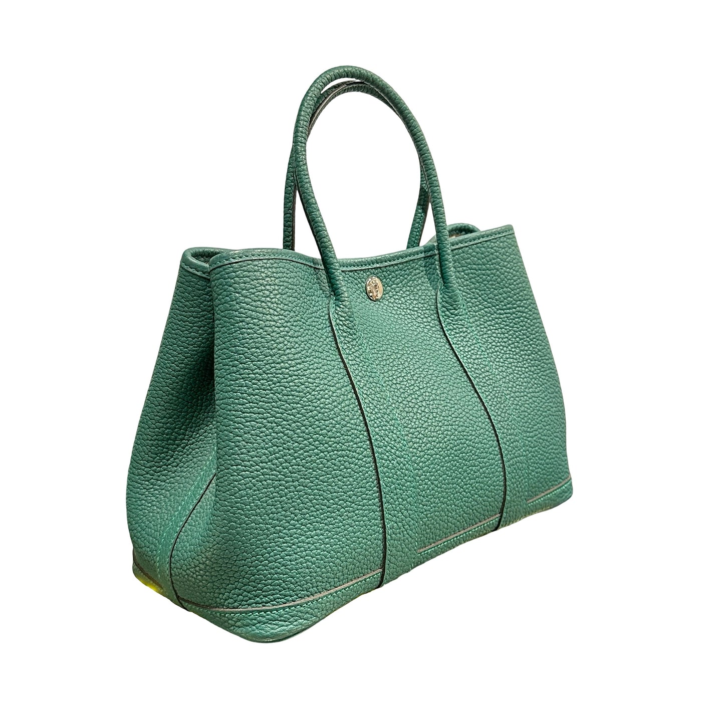 Used HERMÈS TC GP 30 Handbag PHW Green