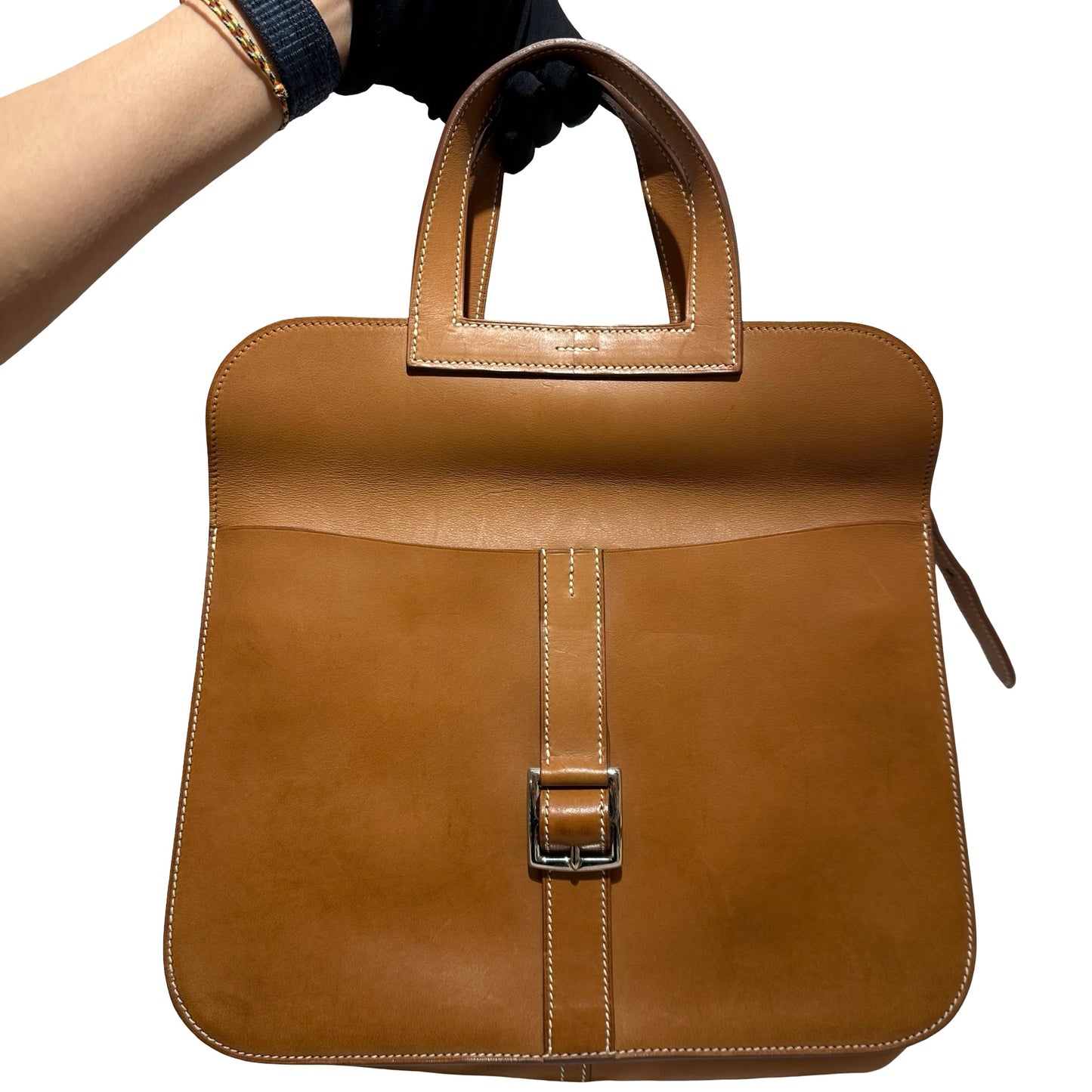 Used HERMES Barenia Calfskin Halzan 31 Handbag Barenia PHW
