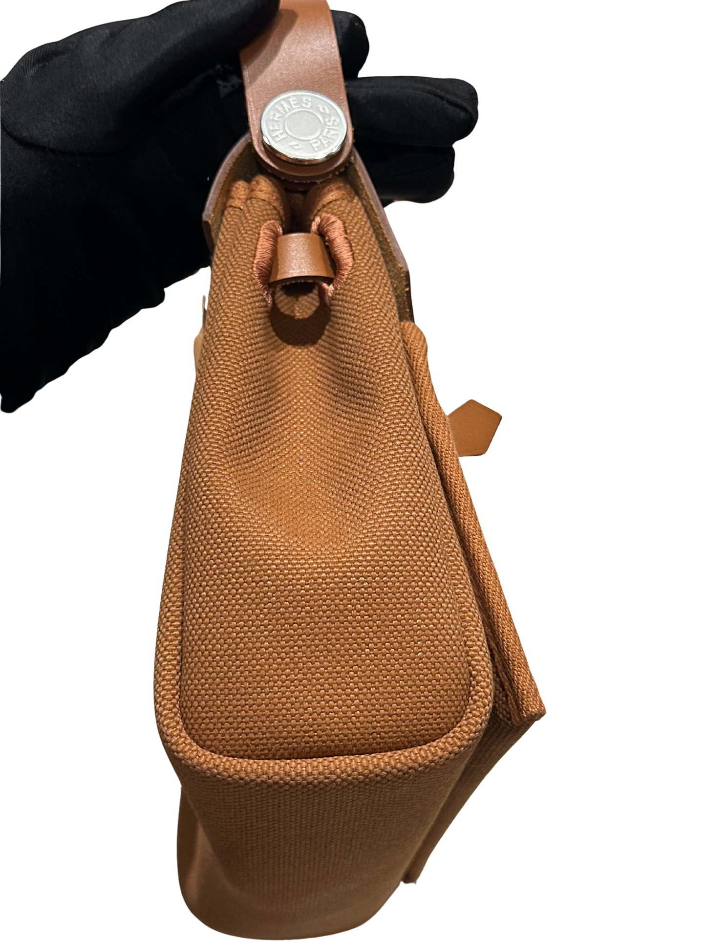 Brand New HERMES Mini Herbag Shoulder Bag Gold PHW