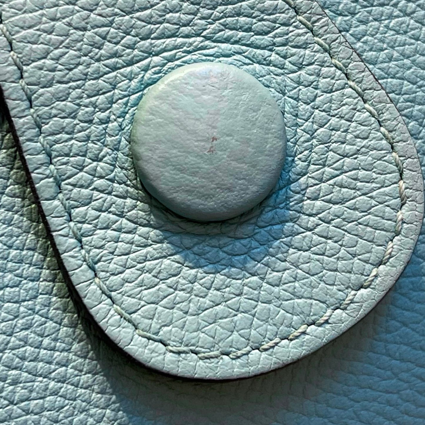 Used HERMÈS Evelyne Shoulder Bag 3P Bleu Atoll PHW