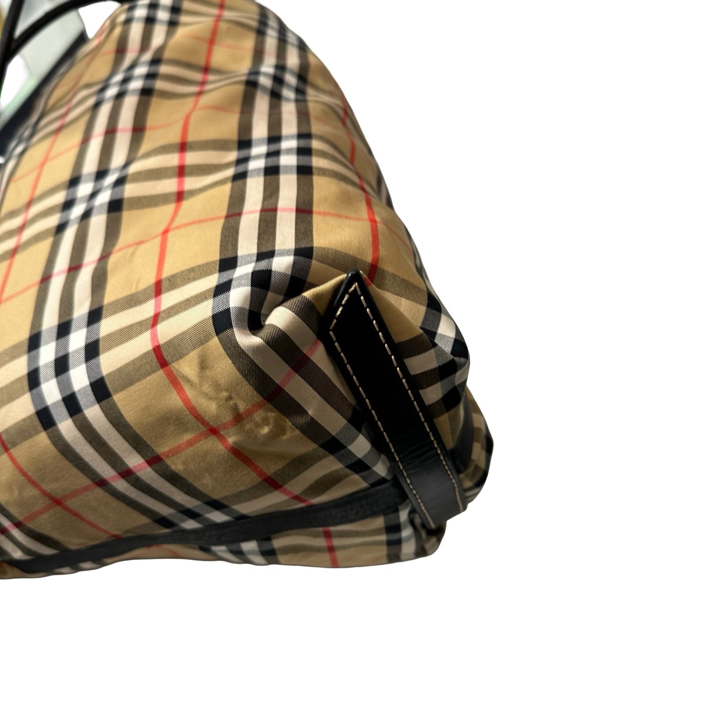 Used BURBERRY Backpack Rucksack Black Brown PHW