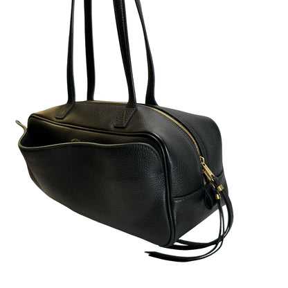 Used BALENCIAGA Leather Shoulder Bag Shoulder Bag Black