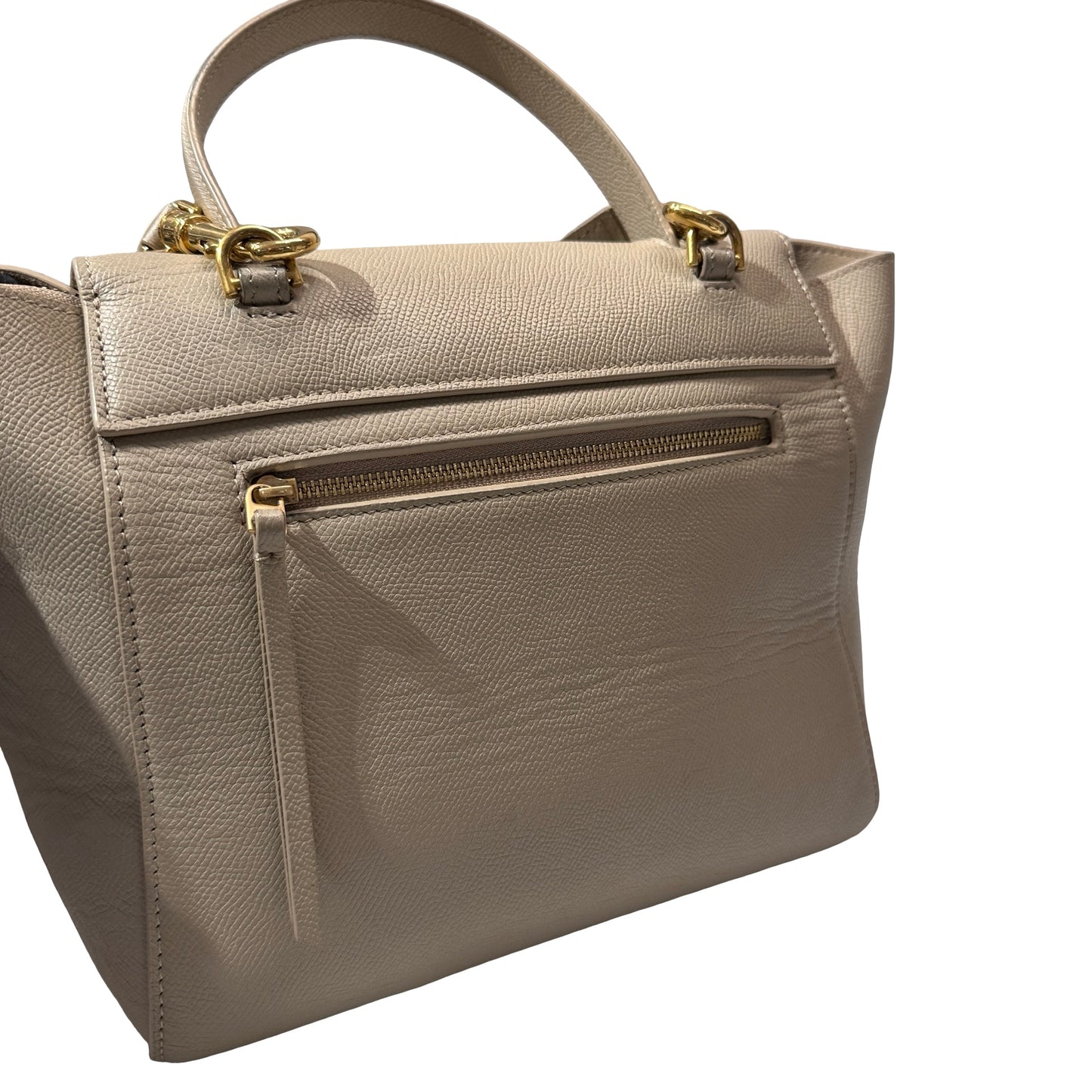 Used Céline Belt Cross Body Bag Beige