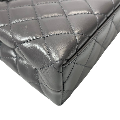 Unused CHANEL KELLY Cross Body Bag Grey GHW