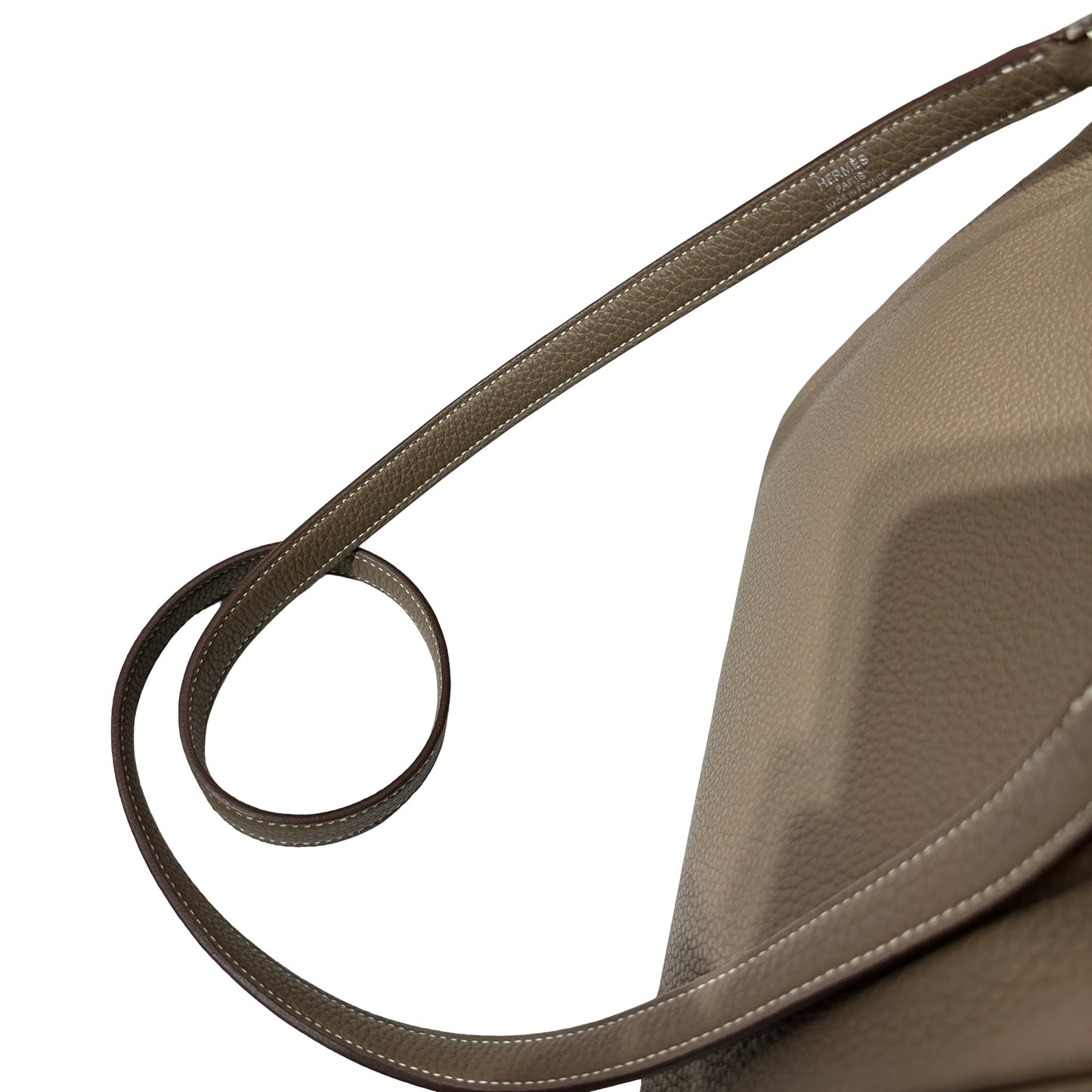Used HERMÈS Kelly 25 Two Way Shoulder Bag Etoupe (18) PHW