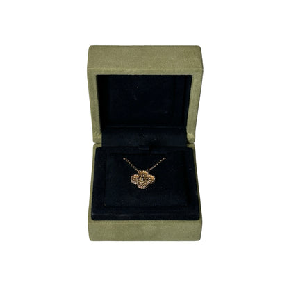 Used VAN CLEEF & ARPELS 18K Gold Alhambra Neeklace GHW