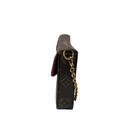 Used Louis Vuitton Monogram Eclipse coated canvas Pochette Felicle Shoulder Bag Monogram
