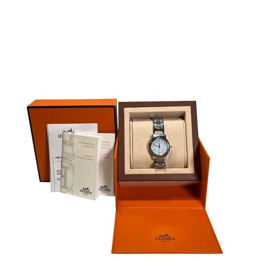Used HERMES Watch Silver