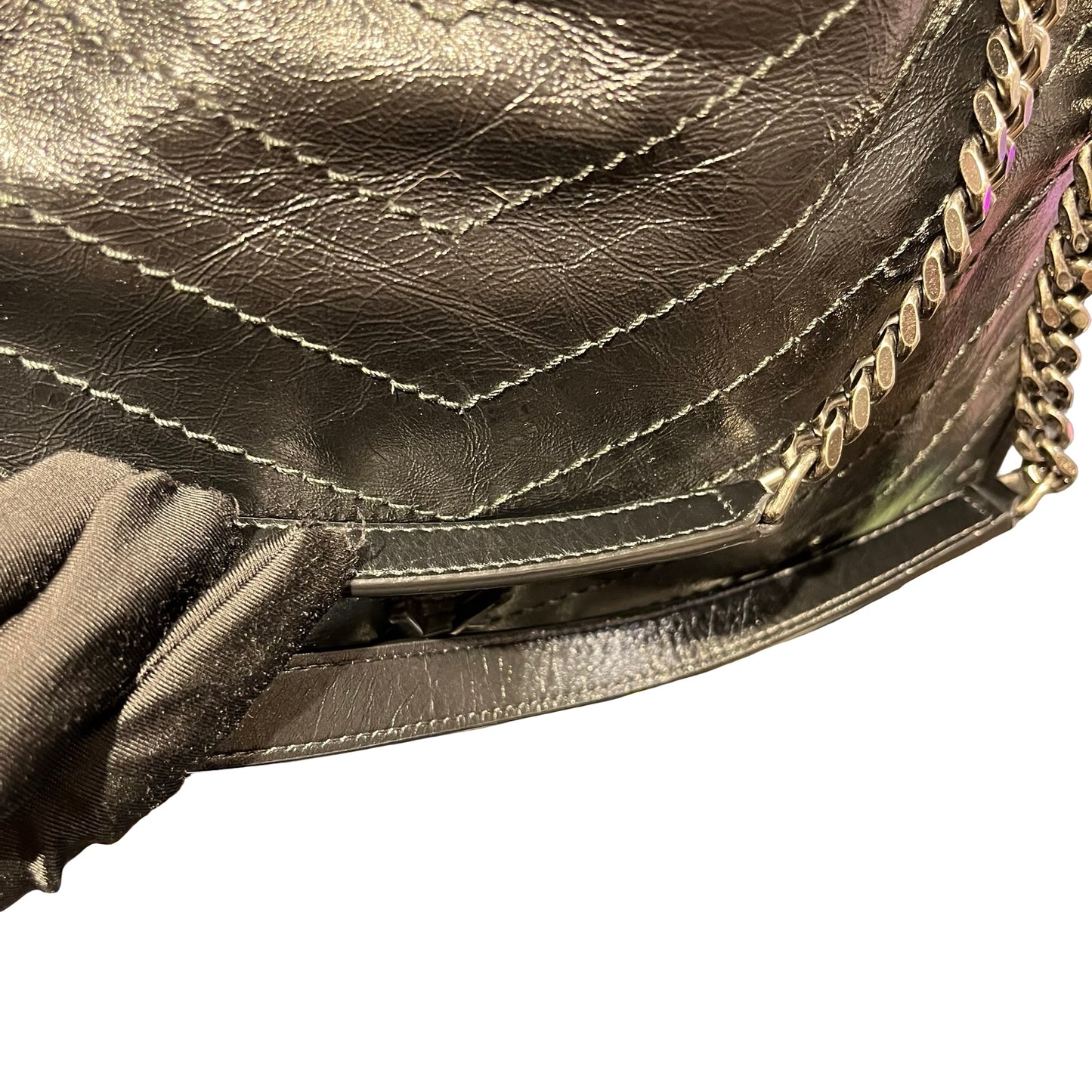 Used SAINT LAURENT Niki Shopping Shoulder Bag Black PHW