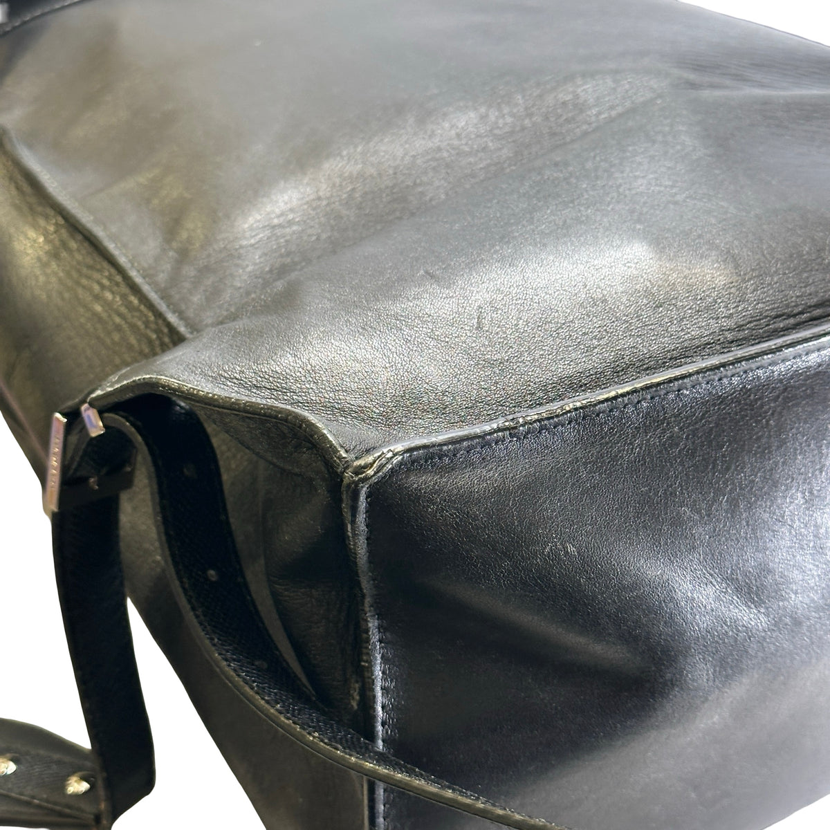 Used BALENCIAGA Leather Backpack Black