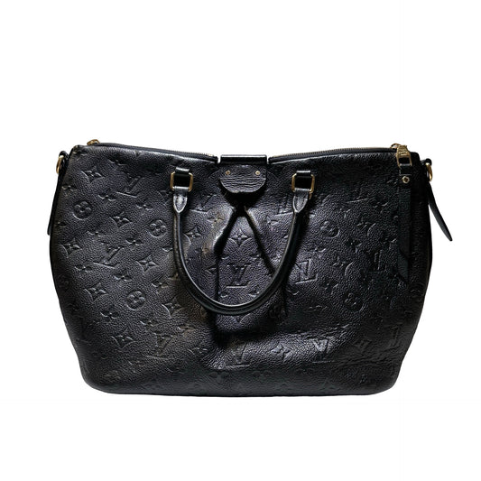 LOUIS VUITTON Monogram Mazarine Tote Bag Black GHW