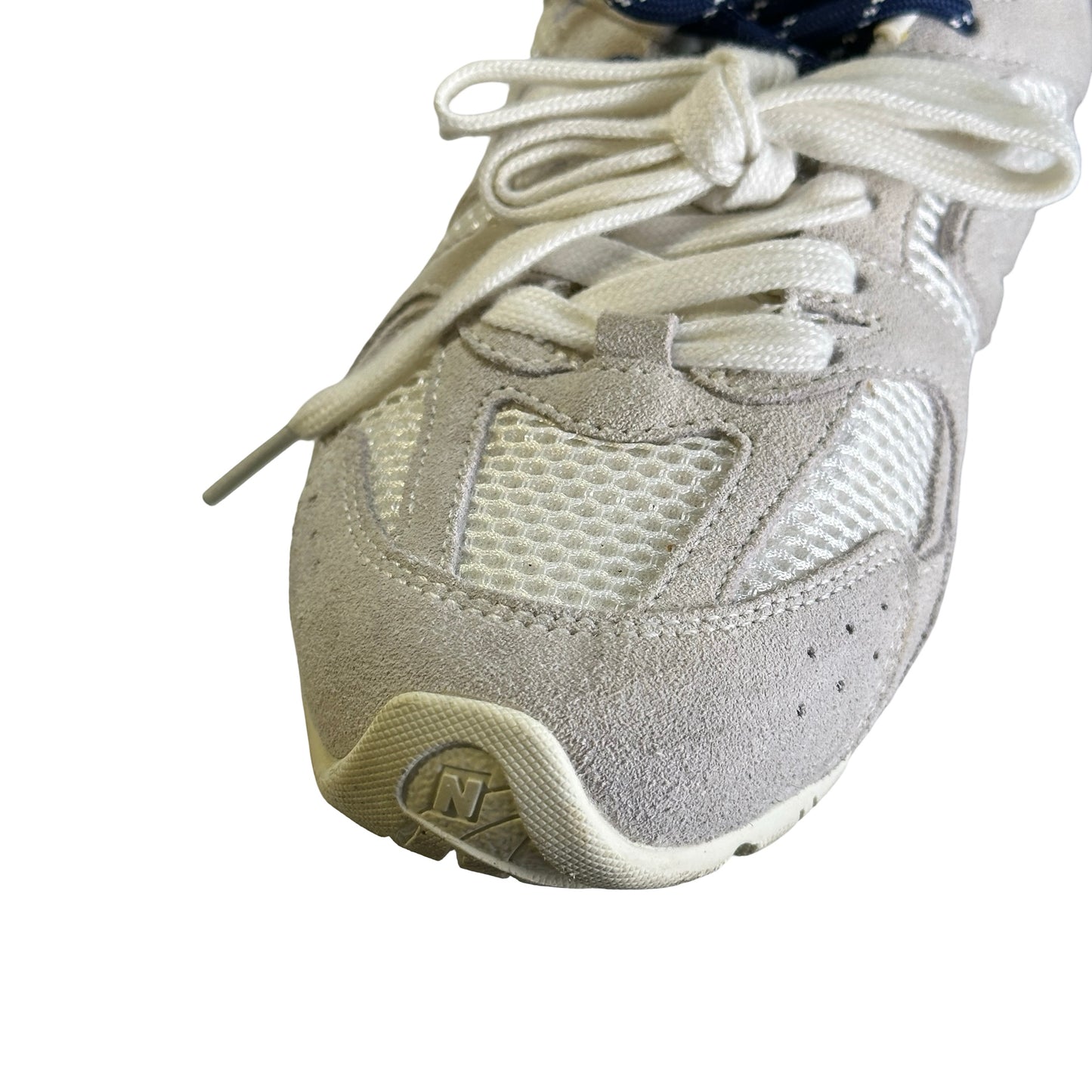 Used MIU MIU Suede Mesh New Balance 530 Sneakers White Grey